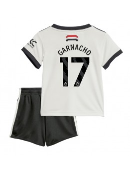 Manchester United Alejandro Garnacho #17 Replika Tredje Kläder Barn 2024-25 Kortärmad (+ byxor)